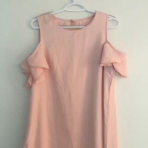 Light pink dress with shoulder cut outs!